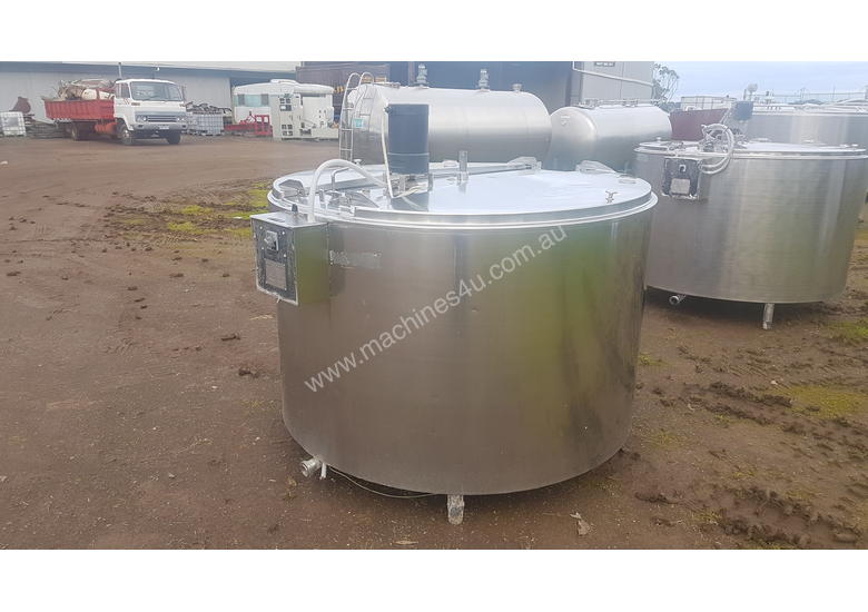 Used mytton STAINLESS STEEL TANK MILK VAT 1550 LT Stainless Steel Tanks