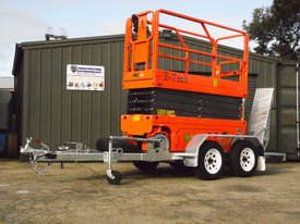 DINGLI E-TECH S0808-E ELECTRIC SCISSOR LIFT AND TRAILER PACKAGE - picture0' - Click to enlarge