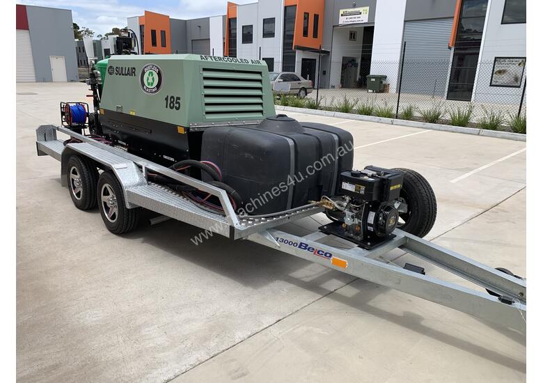 caption Dustless Blaster Dual Axle Mobile unit