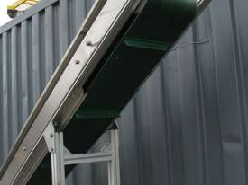 Large Stainless Incline Motorised Belt Conveyor - 2.1m long - picture2' - Click to enlarge