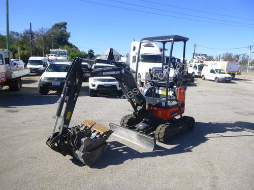 2019 Eurocomach ES 18 ZT Rubber Tracked Excavator with Push Blade & 3 Buckets - IN AUCTION