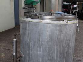 Stainless Steel Steam Jacketed Mixing Tank - picture0' - Click to enlarge