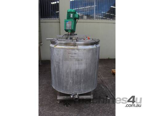 Stainless Steel Steam Jacketed Mixing Tank