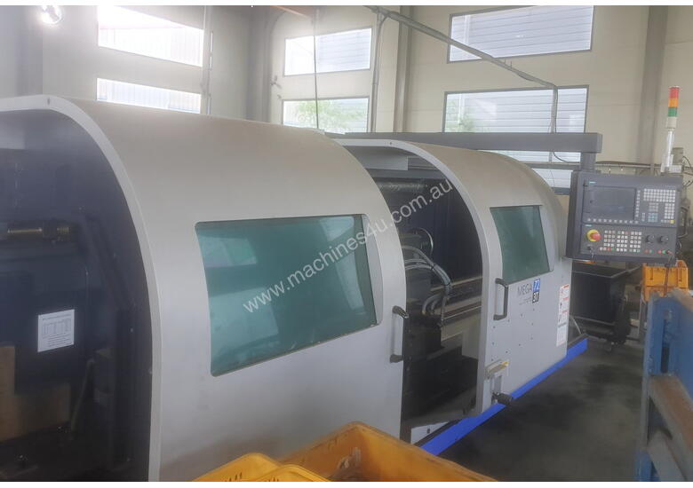 caption 2016 Hwacheon Mega72x3000-2 CNC Lathe