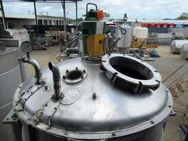 Pressure Vessel Tank (Stainless Steel Jacketed & Mixing), Capacity: 3,500Lt - picture1' - Click to enlarge