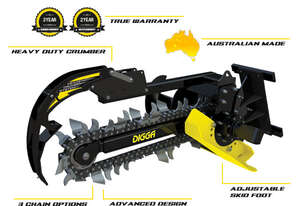 New Digga Mini Loader Bigfoot Trencher Diggatec Chain 150mm-300mm