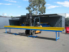 Large Motorised Variable Speed Belt Conveyor with Guards - 8m long 670mm Wide - picture0' - Click to enlarge