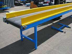 Large Motorised Variable Speed Belt Conveyor with Guards - 8m long 670mm Wide - picture1' - Click to enlarge