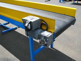 Large Motorised Variable Speed Belt Conveyor with Guards - 8m long 670mm Wide - picture2' - Click to enlarge