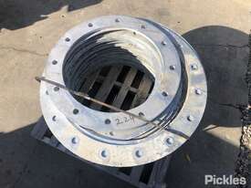 Pallet OF Round Steel Plates - picture0' - Click to enlarge