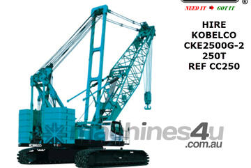 CRAWLER CRANE KOBELCO CKE2500-2 - 250T *AVAILABLE NOW* CRAWLER CRANE KOBELCO CKE2500-2 - 250T *AVAILABLE NOW*