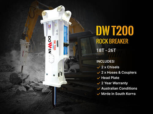 DW T200 ROCK BREAKER to Suit 18-26T Excavator