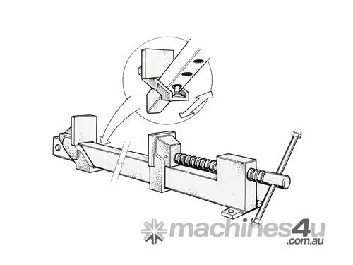 caption ToughCut Heavy Duty Professional ToughClamp Sash Clamp