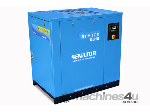 caption CVA Compressors - New Senator Rotary Screw Air Compressor - GS15-B - 15kw - 87cfm