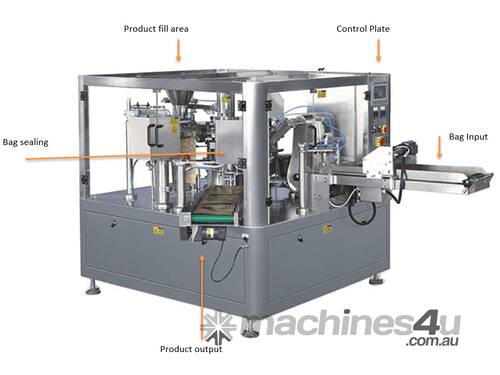 Automatic Rotary Pack Machine - 8 stations