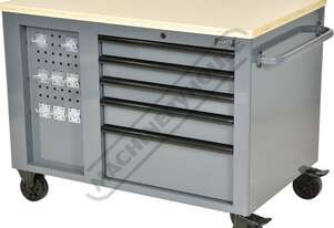 Professional Series Mobile Work Station TWS-622 10 Drawers and a cupboard Wooden Bench Top 1150 x 7