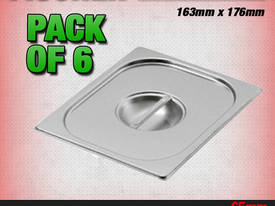 6 PACK OF 1/6 GASTRONORM LID - picture0' - Click to enlarge