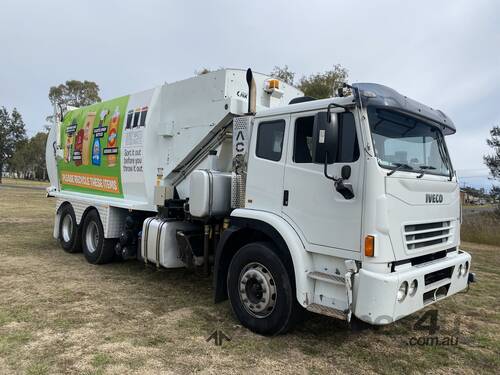 caption Iveco Acco 2350 6x4 Cab/Chassis Compactor Truck. Ex Council.