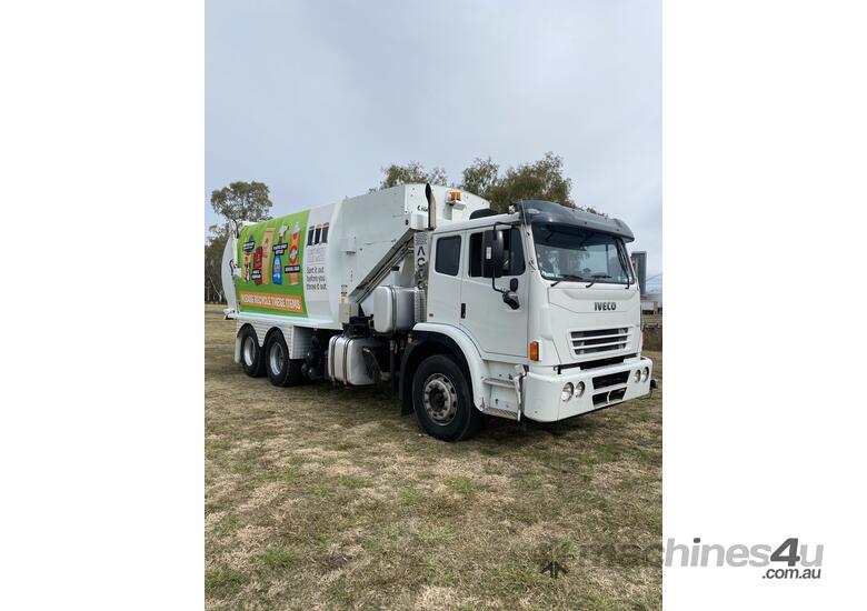 caption Iveco Acco 2350 6x4 Cab/Chassis Compactor Truck. Ex Council.