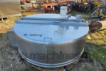 Round Stainless Steel Milk Vat