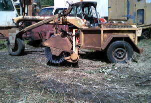 3 wheel Pohlner Tow behind Sweeper, Diesel powered , remote control ,