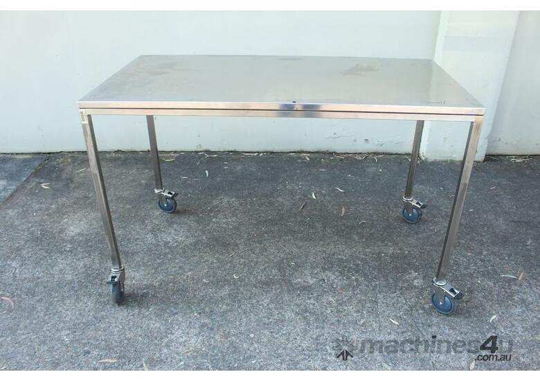 Stainless Steel Mobile Table.