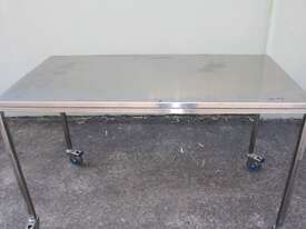 Stainless Steel Mobile Table. - picture1' - Click to enlarge