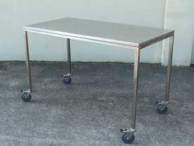 Stainless Steel Mobile Table. - picture3' - Click to enlarge
