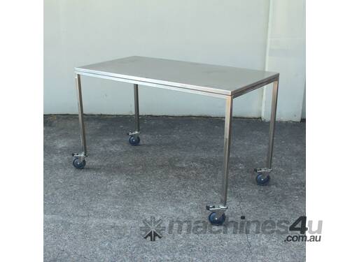 Stainless Steel Mobile Table.