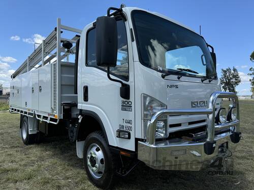  Isuzu NPS300 4x4 Single Cab Service Body Truck. Ex Govt 