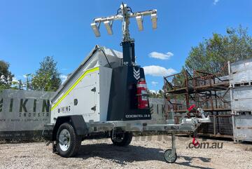 Viking Industrial Portable Solar Lighting Tower on Trailer - WA