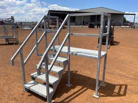 Galvanised Stair Platform - picture0' - Click to enlarge