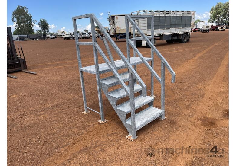 caption Galvanised Stair Platform