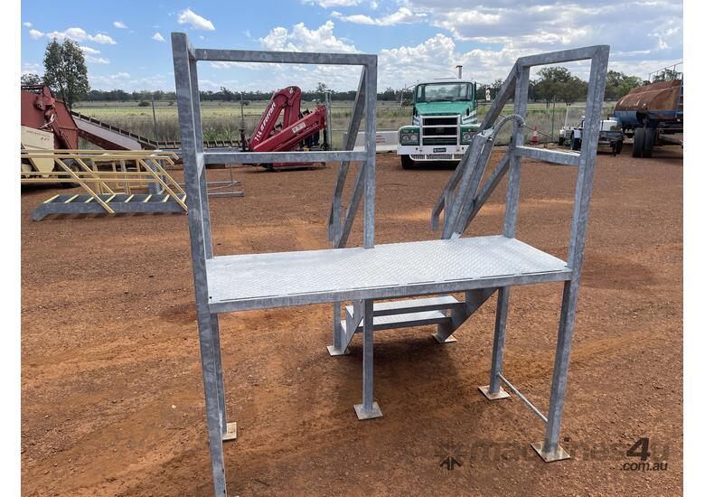 caption Galvanised Stair Platform