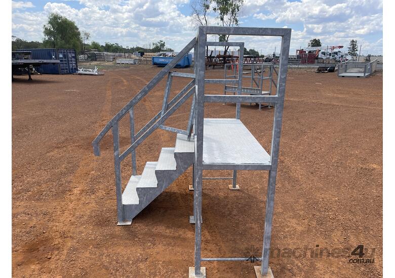 caption Galvanised Stair Platform