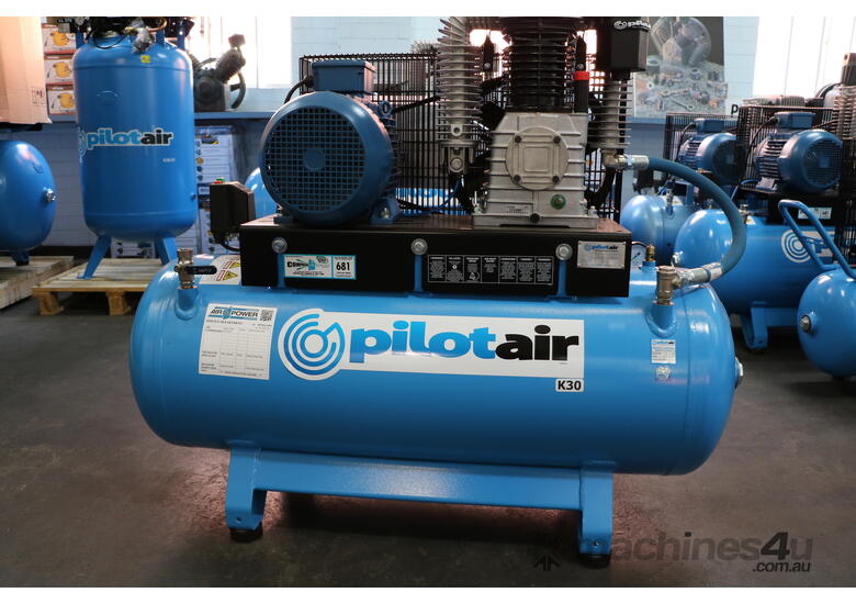 K30 Air Compressor, 415V, 3 phase, 7.5hp, 200ltr, Electric motor, Aust design/build