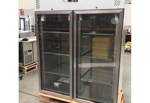 FED-X S/S Two Full Glass Door Upright Fridge - XURC1410G2V