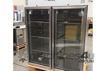 FED-X S/S Two Full Glass Door Upright Fridge - XURC1410G2V