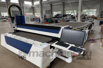 Single Table Laser Cutting Machine Open top 2KW, 1.5mx3m Cutting Bed