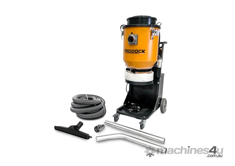 caption Paddock HEPA Vacuum - 2.4kW | Heavy-Duty Dust Control with Self-Cleaning Filter & Longopac System