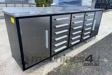 18 Drawer Stainless Steel Work Bench