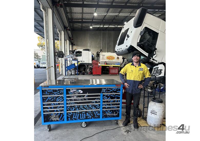 296Pc Entry Diesel Power 17 Drawer 72” Hammerhead Tool Kit (Blue)
