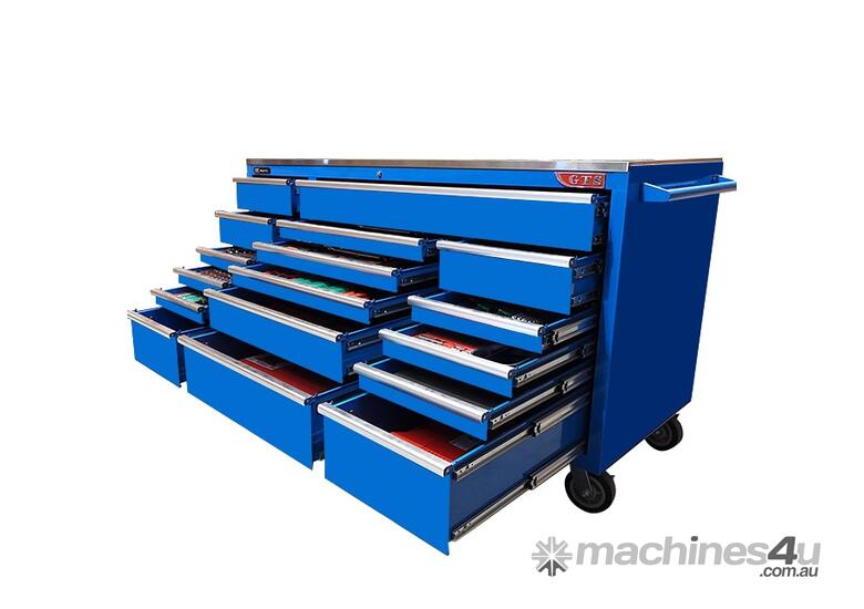 296Pc Entry Diesel Power 17 Drawer 72” Hammerhead Tool Kit (Blue)
