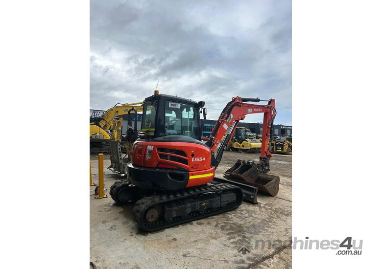 2021 KUBOTA U55-4 5.6T EXCAVATOR (M817) WITH A/C CAB, TILT HITCH, BUCKETS AND 1055 HOURS
