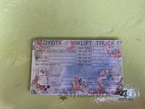 caption 2011 Toyota 32-8FG35 Forklift (Container Mast)