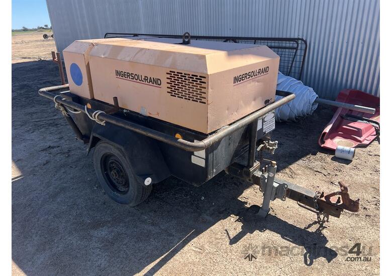 caption Ingersoll Rand Air Compressor Trailer