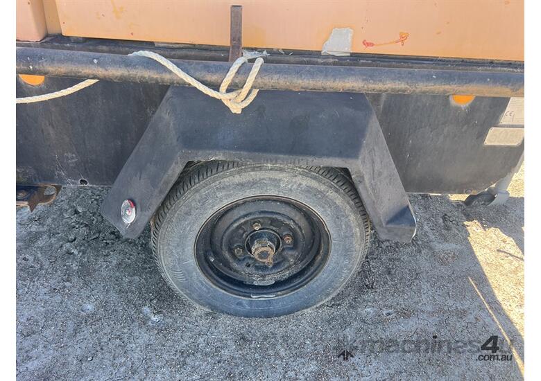 caption Ingersoll Rand Air Compressor Trailer