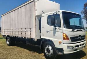 Hino FG Ranger 500 Series 4x2 Curtainside/Tautliner Truck. Ex Govt