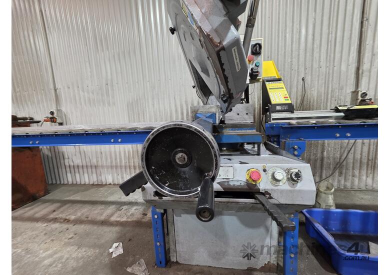 caption Industrial Metal Bandsaw with SawGear Digital Measuring System – 3 Phase