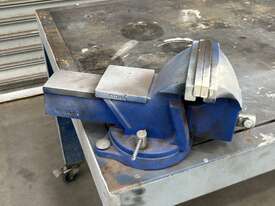 Mobile Steel Fabricated Workbench With Vice - picture1' - Click to enlarge